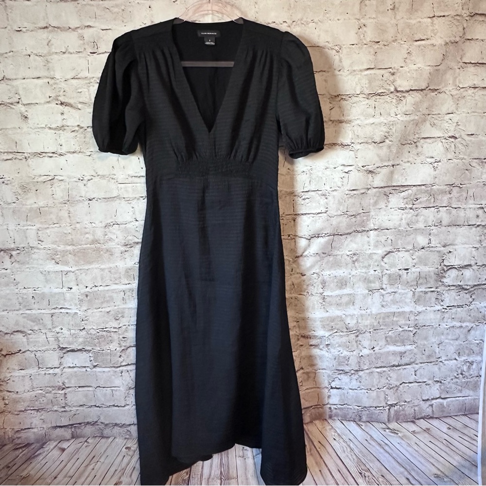 Club Monaco Elegant Black Midi Dress